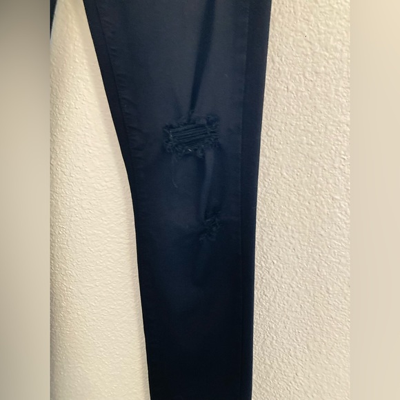 Paige Black Verdugo Ultra Skinny Distressed Low Rise Jeans Size 25 - Picture 4 of 11